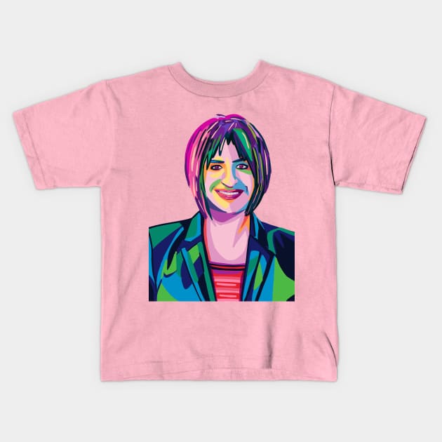 Patti LuPone In Colors Kids T-Shirt by byebyesally